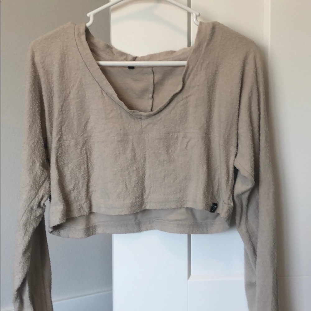 Gymshark cropped towel sweatshirt